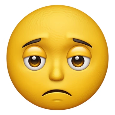 annoyed emoji face sticker