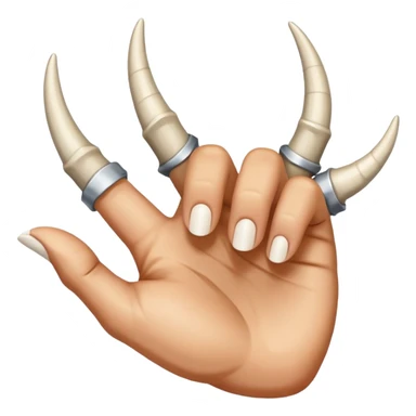 upside-down sign of the horns sticker