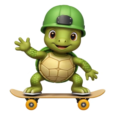 Turtle Skating sticker