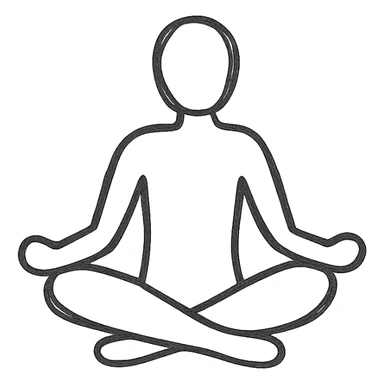 yoga pose sticker