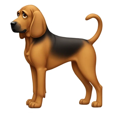 You got to be kidding Bloodhound dog full body sticker
