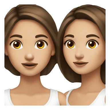 skin care girl brunette brown eyes pale  sticker