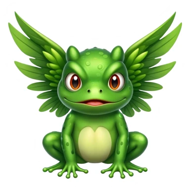 Angry frog with wimgs sticker