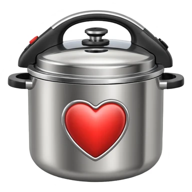 combine heart and pressure cooker sticker