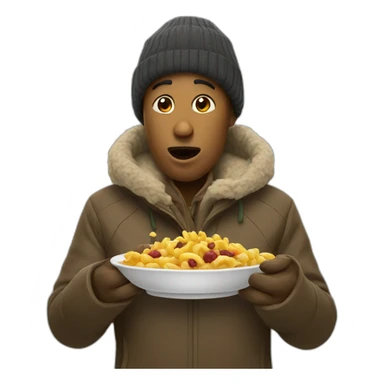 Eating chilly sticker