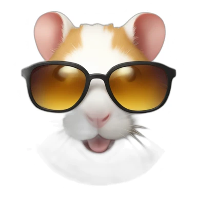 Djungarian-hamster-sunglasses-happy sticker