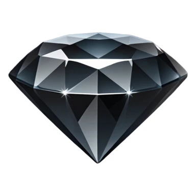 Emoji diamant Noir sticker