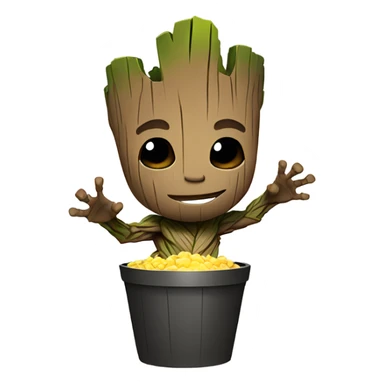 Groot partying sticker