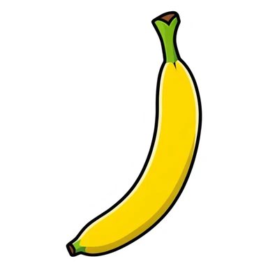 happy cartoon banana sticker