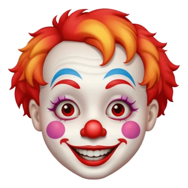 smll haired clown sticker