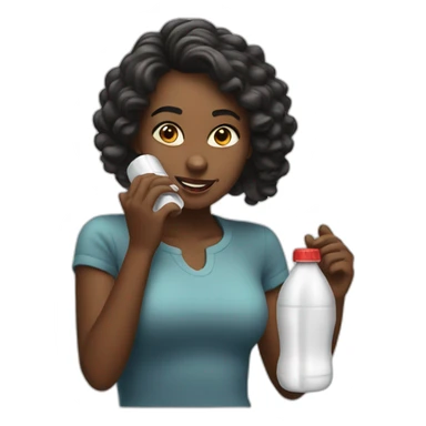 Female doing lines of coke sticker