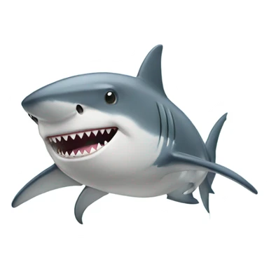 Shark with a skirt sticker