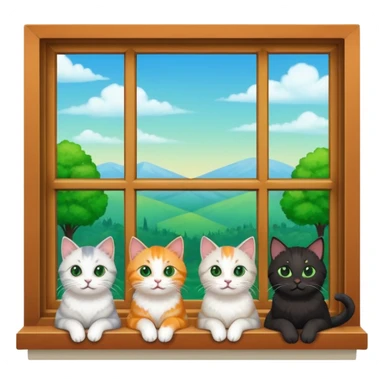 Cats on Windowsills sticker