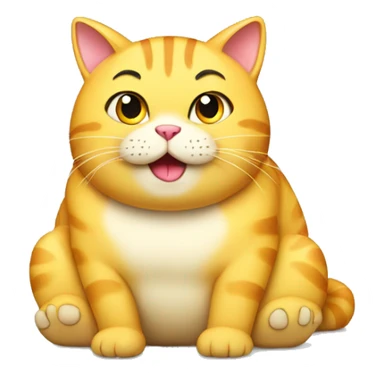 Fat Yellow cat wearing crocs sticker