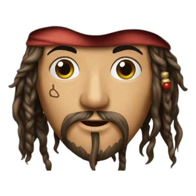 Jack sparrow besos sticker