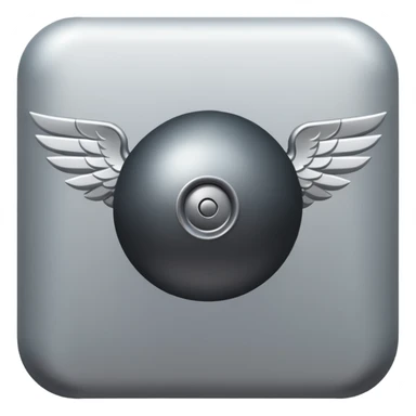 Bomb with wings sticker