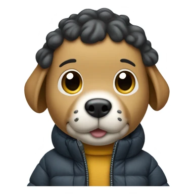 Puffer jacket snoopy sticker