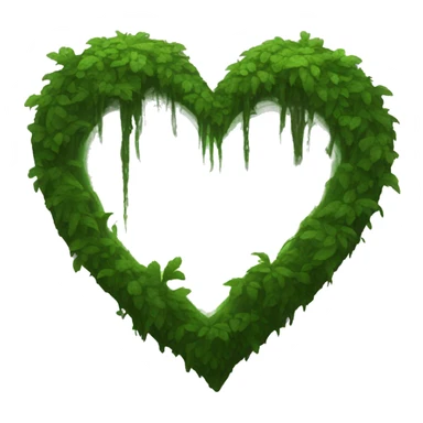 Swamp green heart sticker