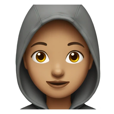 girl wearing hoodie sticker