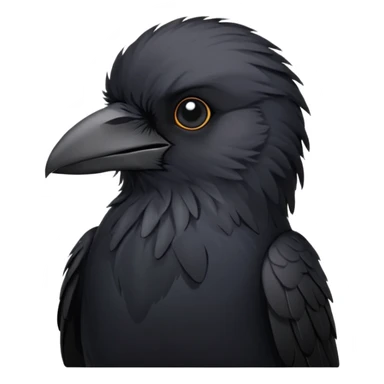 a cute crow sticker