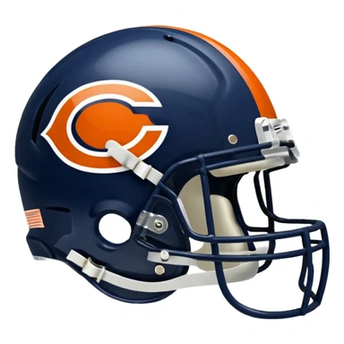 Chicago Bears helmet and logo sticker