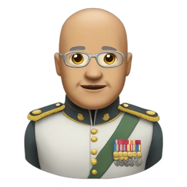 Bald colonel saunders sticker