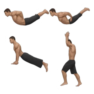 Full planche, planche, calisthenics, male, sideshot sticker