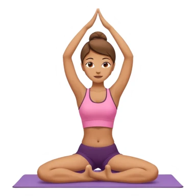 Naked lady doing yoga sticker