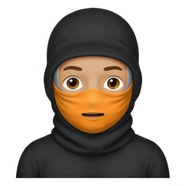 a man who is pregnant and wears a balaclava in his face  sticker