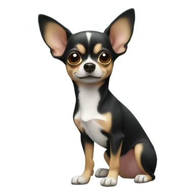Chihuahua on island  sticker