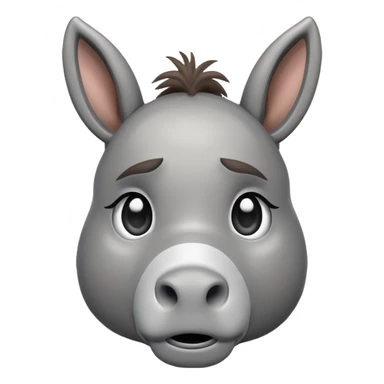 Emoji d'un âne qui pleure sticker