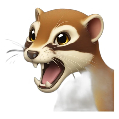 Angry weasel sticker