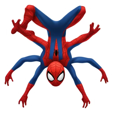 Spider-Man upside down sticker