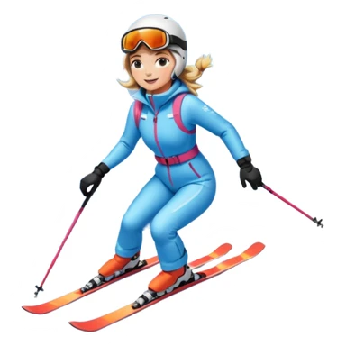 Woman Skiing, Matterhorn sticker