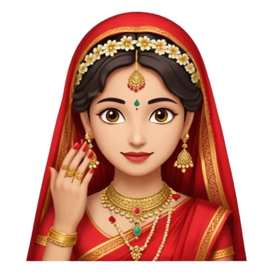 Indian bride bright skin sticker