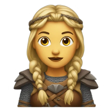 Viking woman sticker