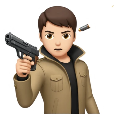 Neo matrix gun shot sticker