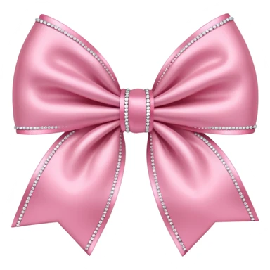 baby Pink bow with sparkles  sticker