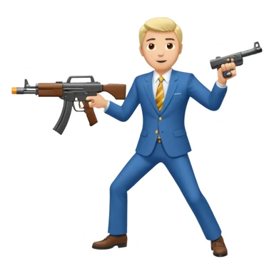 Yodeling mountain climber in Switzerland with a machine gun pointing to the right, full body. in the style of your bleeding skull art make him look like the price is right game sticker