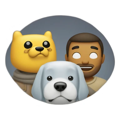 Jake the dog and Finn the human sticker