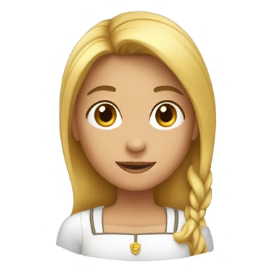 Fille qui est sur un trône  sticker