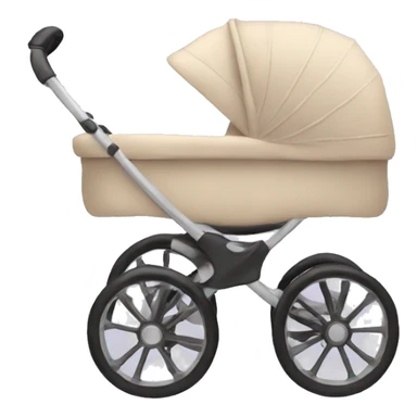 aesthetic beige stroller sticker