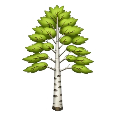 Birch tree sticker