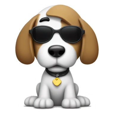 snoopy as joe cool sticker