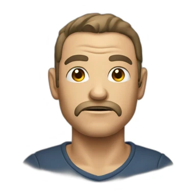 Homme très agressif et énervé  sticker