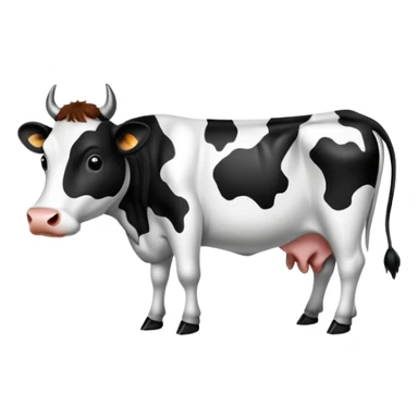 Cow print emoji sticker