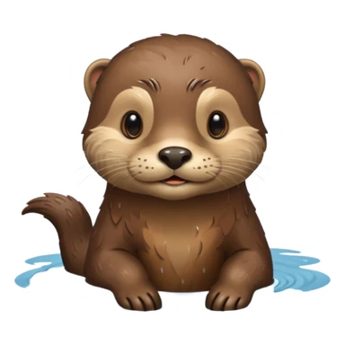 medieval animal in the lake sticker