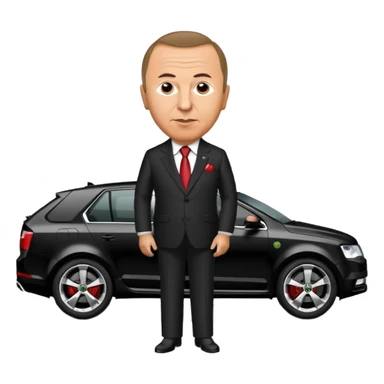 Recep Tayyip Erdoğan Skoda Octavia rs kullanıyor sticker