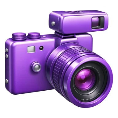 purple camera sticker