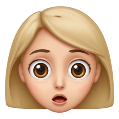 The 😳 emoji with big eyes sticker